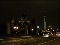 Berlin - Berliner Dom a TV věž na Alexander Platz