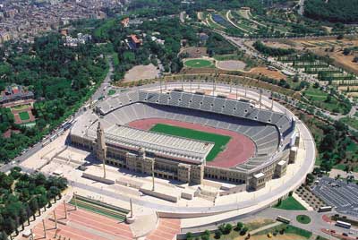 BARCELONA - olympijsk stadion