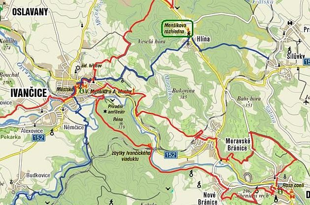 Hlna - mapa