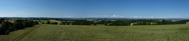 Rozhledna na Zelenkově kopci - panorama